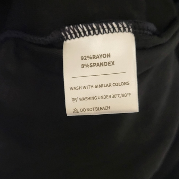 Heathyoga Women's NWT Black Mini Bodycon Long Sleeve Wrap Dress Size Large 🐈 - Picture 5 of 5